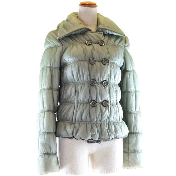 ARMANI WATER REPELLENT Down jacket gray Nylon Women - Picture 5 of 11